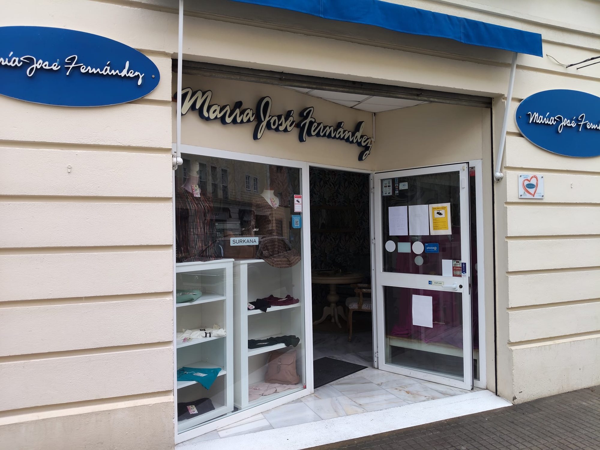 Fachada de la tienda María José Fernández